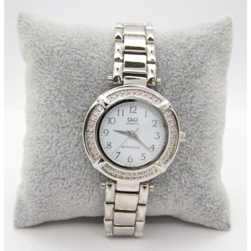 Women Q&Q Quartz WR Analog 31mm Dial Causal Round Watch (F461)